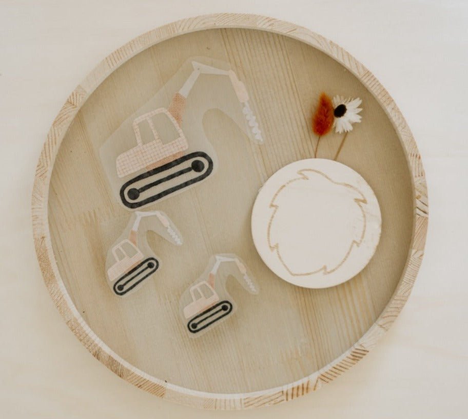 Bügelbild Bagger - Loewenknopf