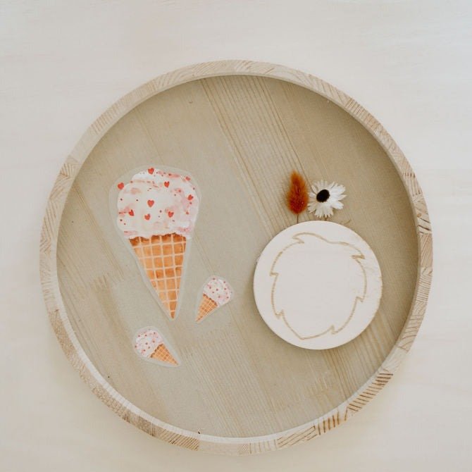 Bügelbild Eis - Loewenknopf