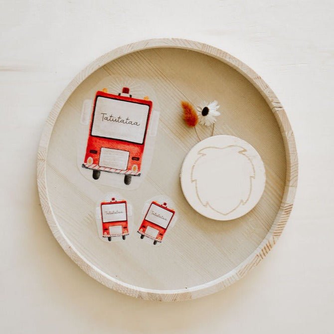 Bügelbild Feuerwehr - Loewenknopf