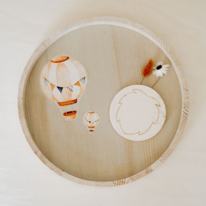 Bügelbild Heißluftballon - Loewenknopf