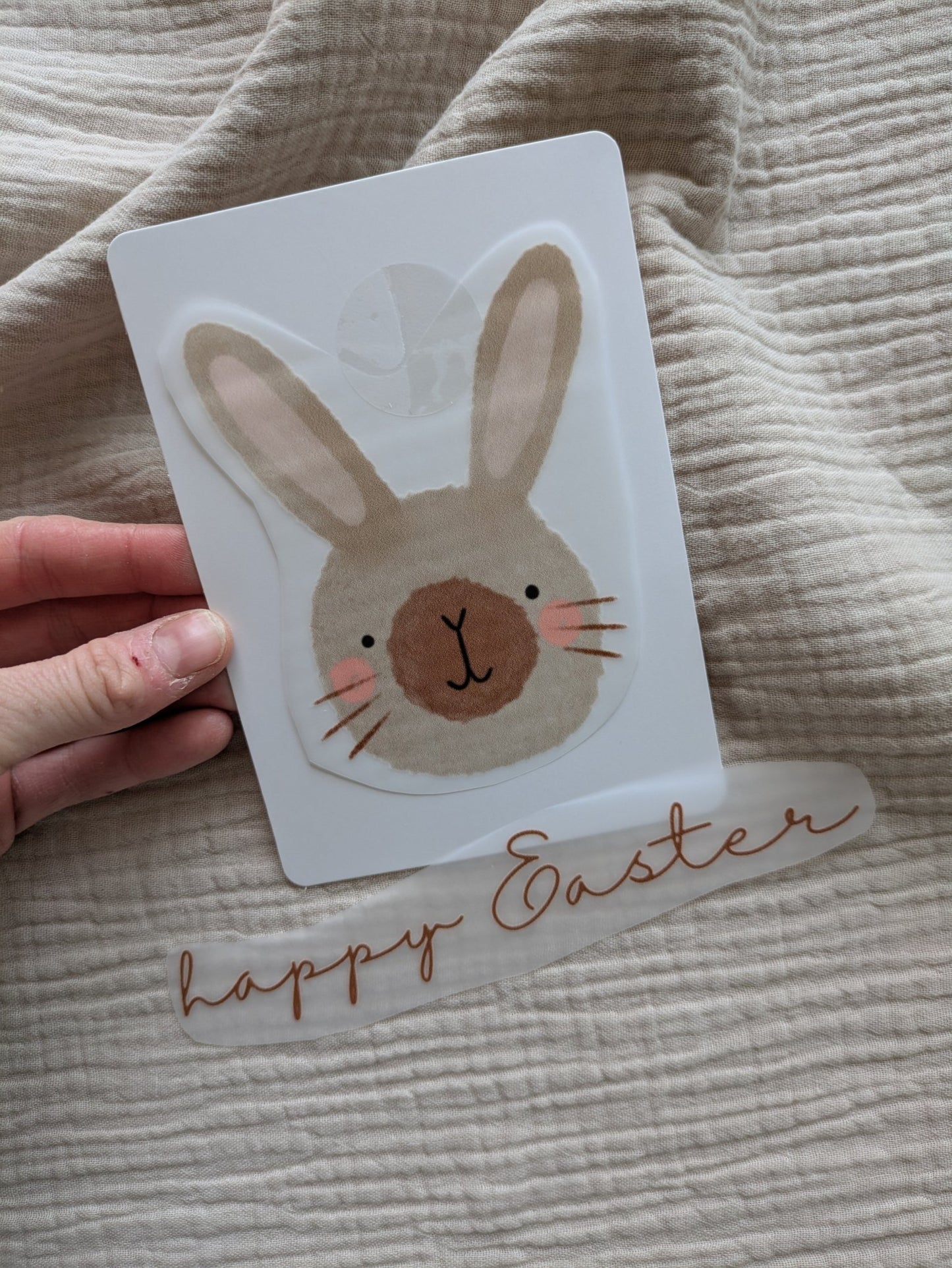 Bügelbild Osterhase - Loewenknopf