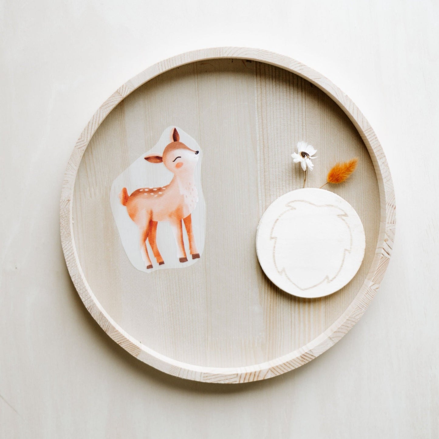 Bügelbild Rehkitz - Loewenknopf