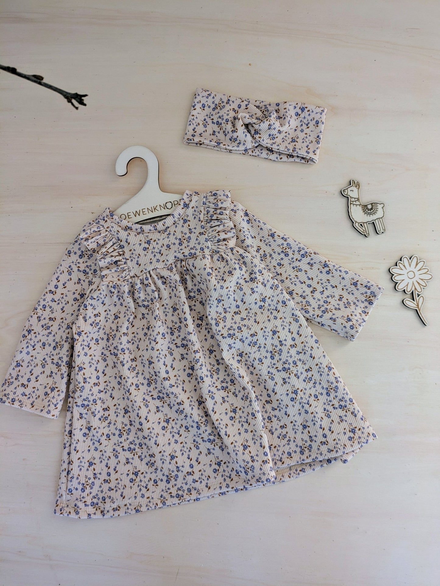 Kleid Rüsschen Blume - Loewenknopf