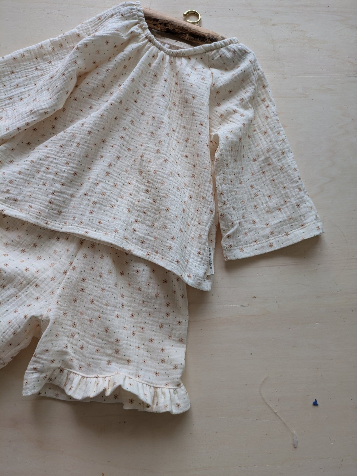 Musselin Bluse - Loewenknopf