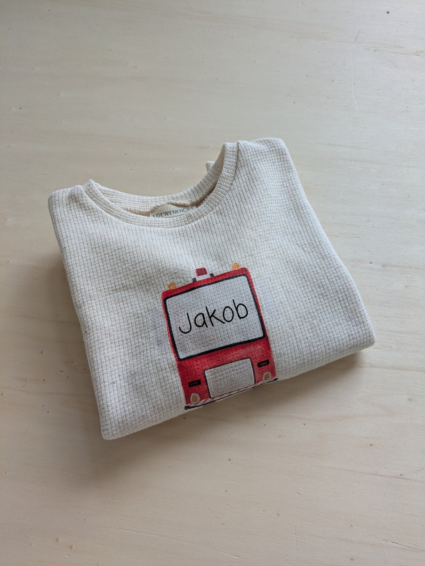 Oversized Sweater Feuerwehr - Loewenknopf