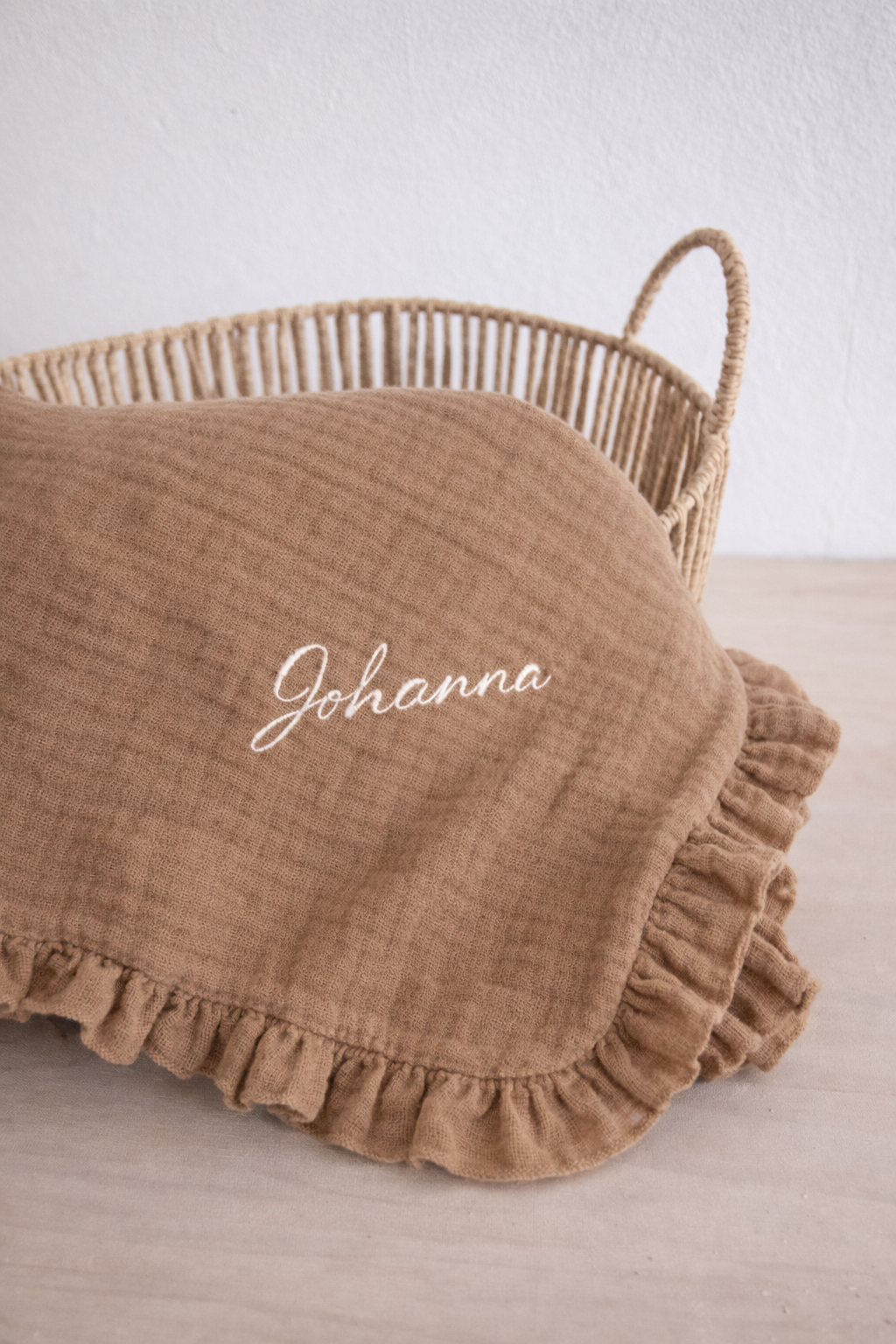 Musselin Decke mit Personalisierung I Geschenkidee zur Geburt