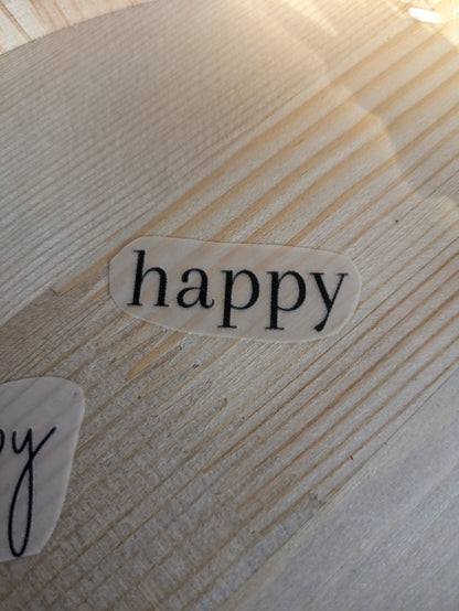 Schriftzug Happy 