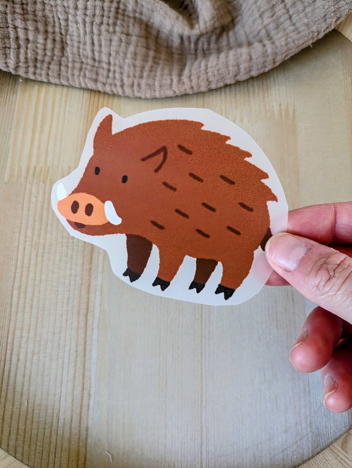 Bügelbild Wildschwein