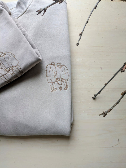 Mom Sweater | Stickerei - Loewenknopf