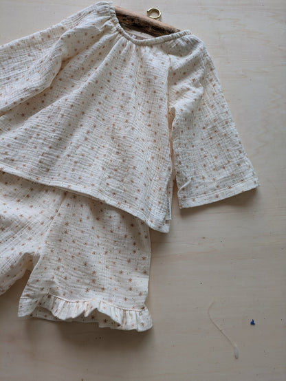 Musselin Bluse - Loewenknopf