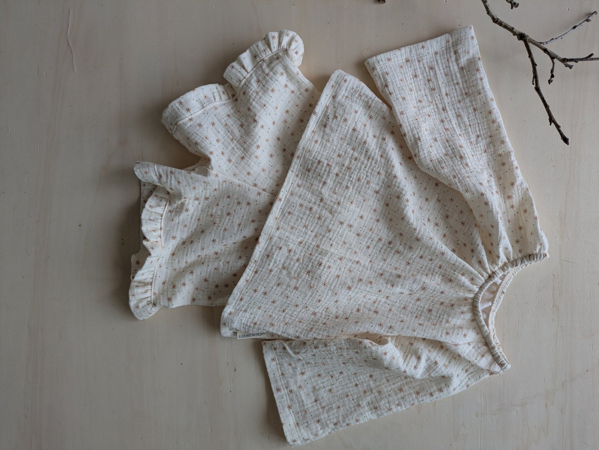 Musselin Bluse - Loewenknopf