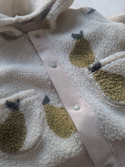 Teddyjacke Birne mit Druckknöpfen