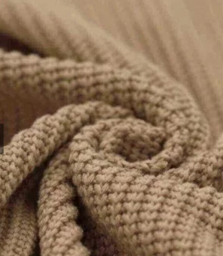 Strick Oversized Pullover mit Kordelzug | handgenäht | Individuell