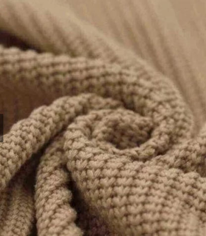 Strick Oversized Pullover mit Kordelzug | handgenäht | Individuell