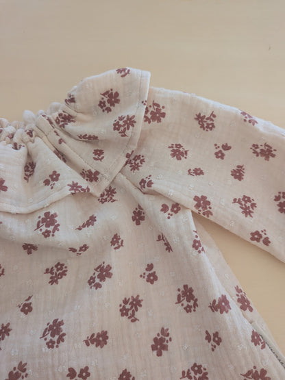 Blumige Musselinbluse für Kinder