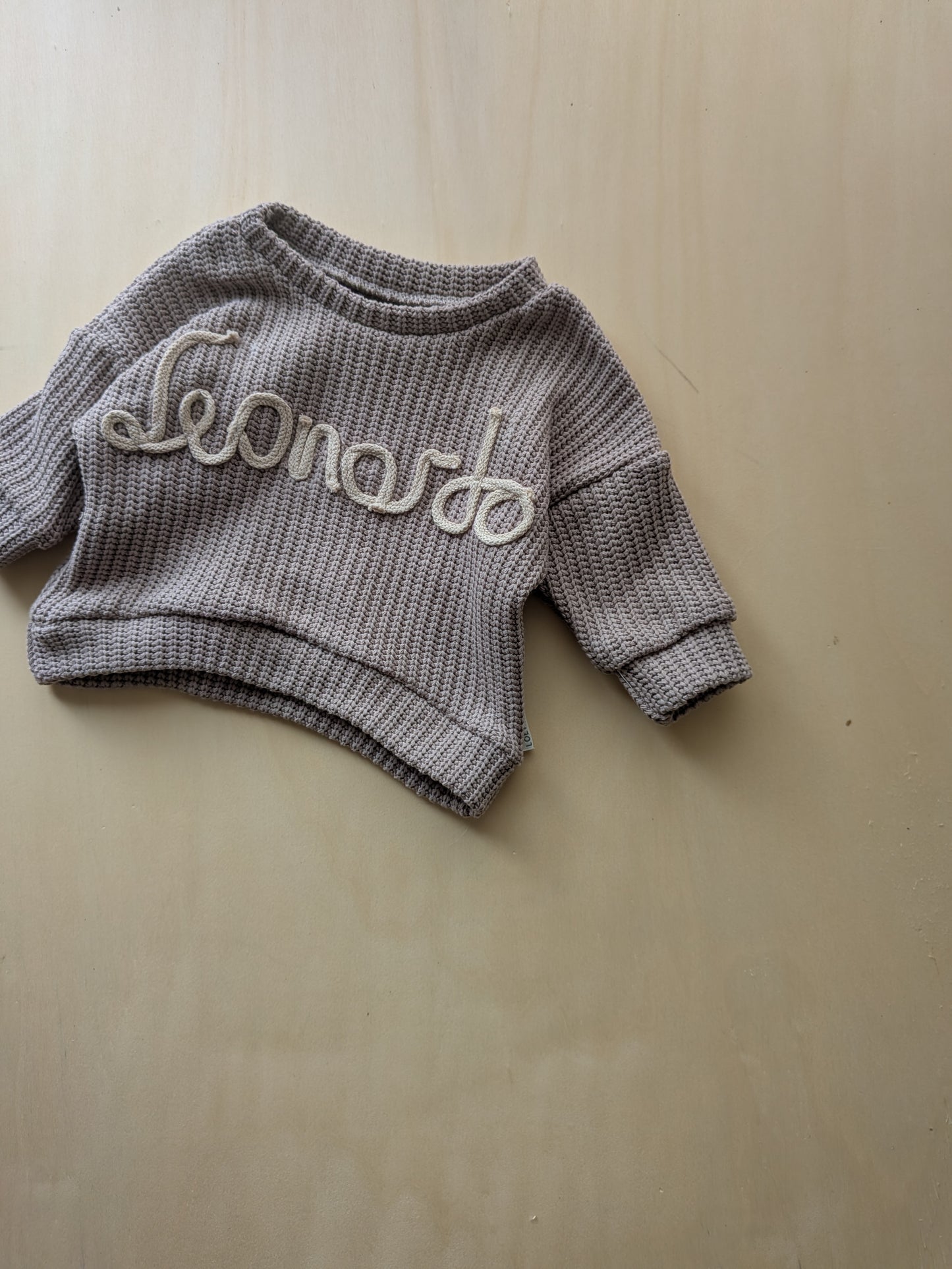 Strick Oversized Pullover mit Kordelzug | handgenäht | Individuell